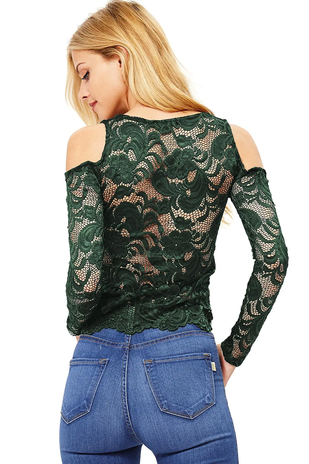 Lila Lace Top