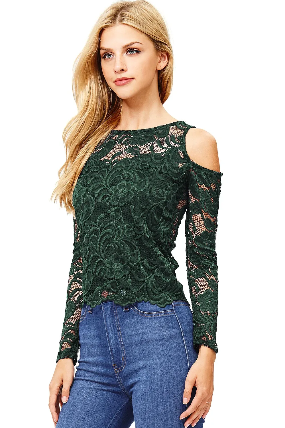 Lila Lace Top