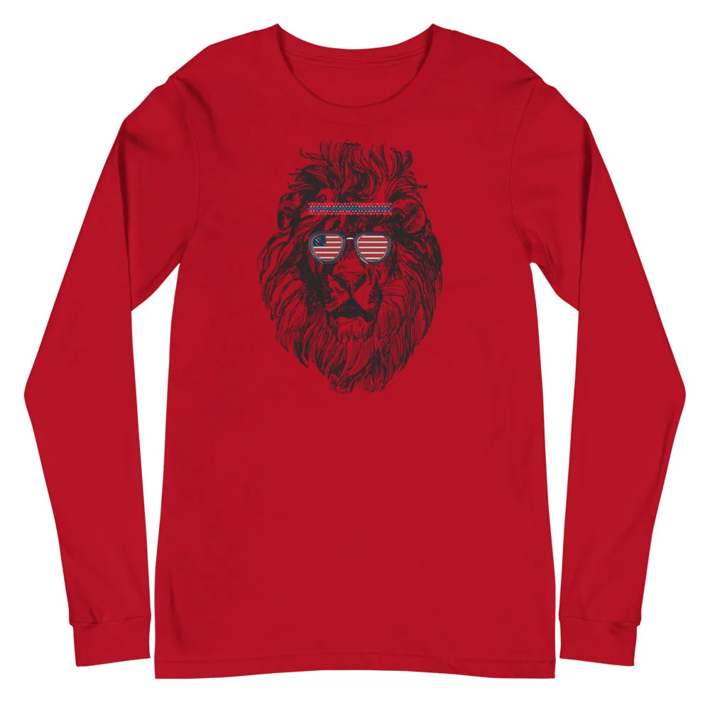 Lion head graphic full sleeve t-shirt for men