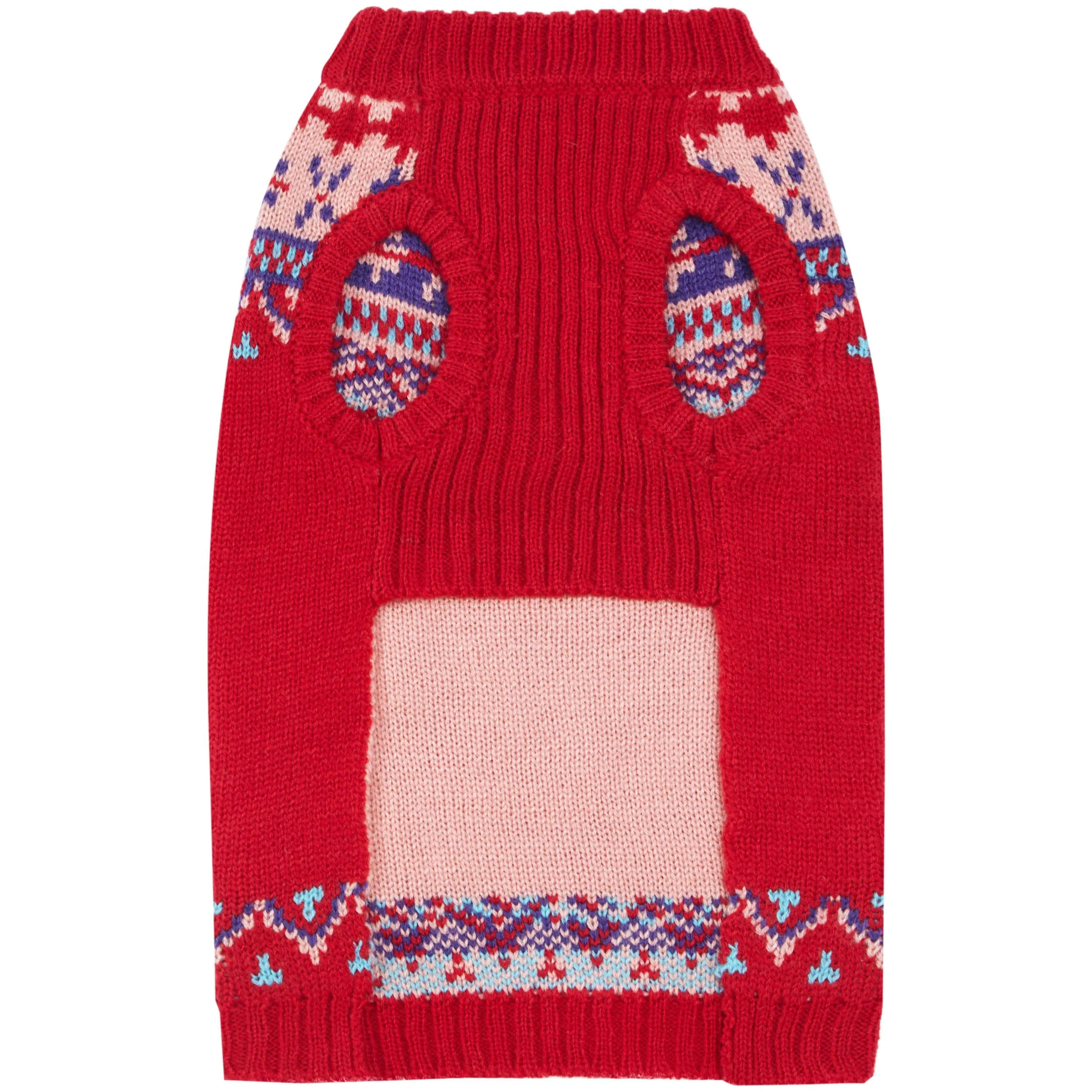 Lopi Dog Sweater in Holiday Red