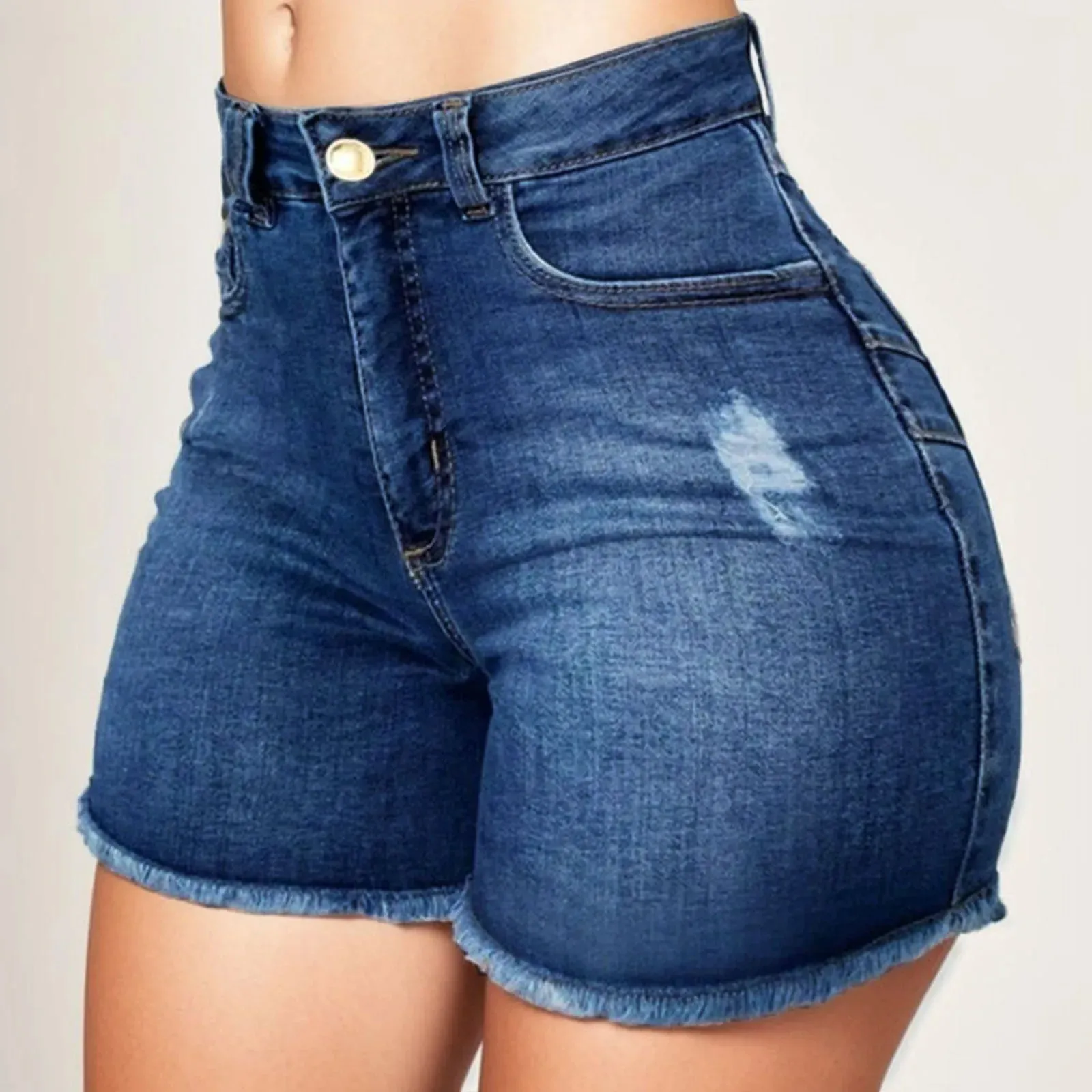 LVSANW 2024 Women's Summer High Waisted Mini Denim Shorts Sexy Ladies Club Party Wear Slim Bodycon Short Jeans Chic Denim Skirt Female