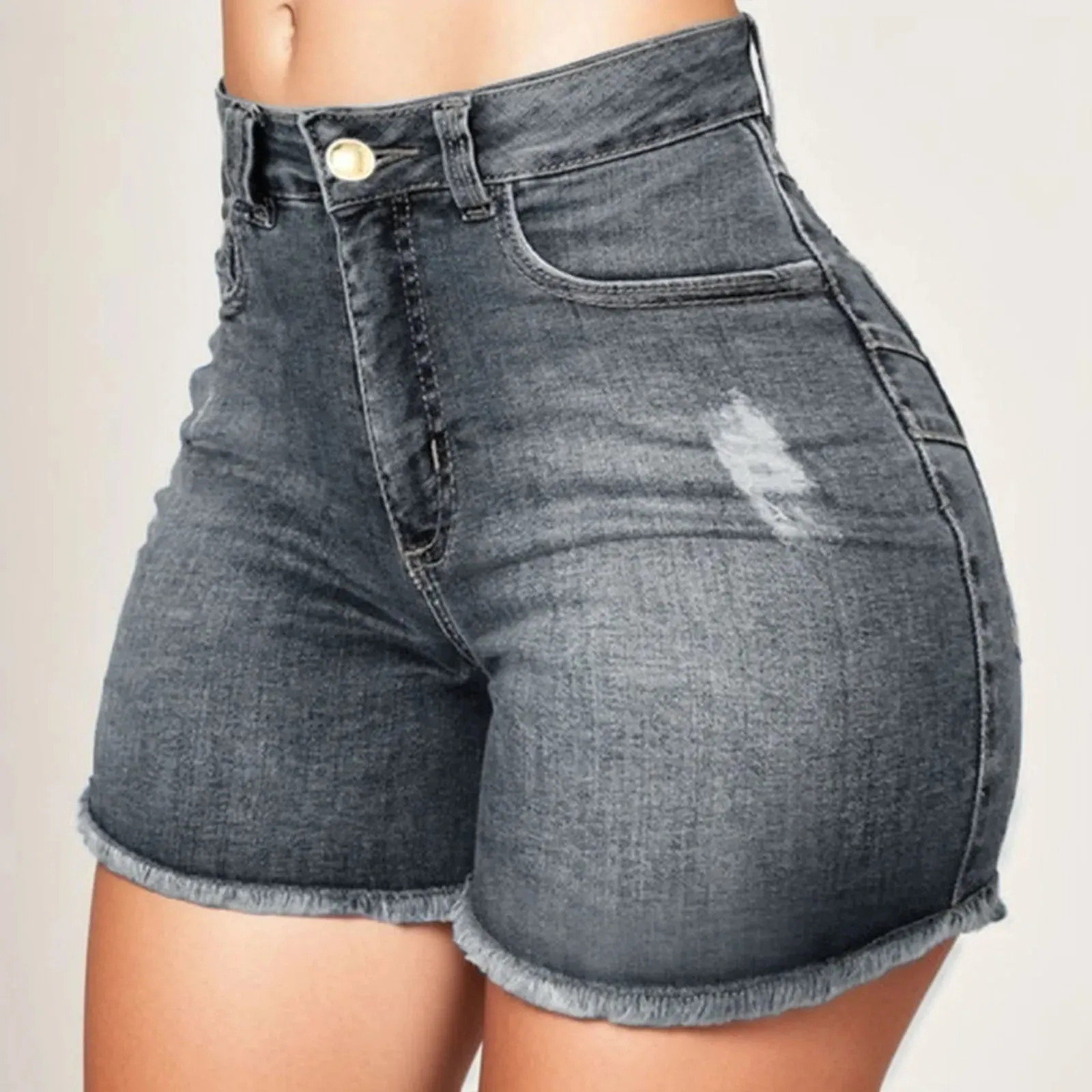 LVSANW 2024 Women's Summer High Waisted Mini Denim Shorts Sexy Ladies Club Party Wear Slim Bodycon Short Jeans Chic Denim Skirt Female