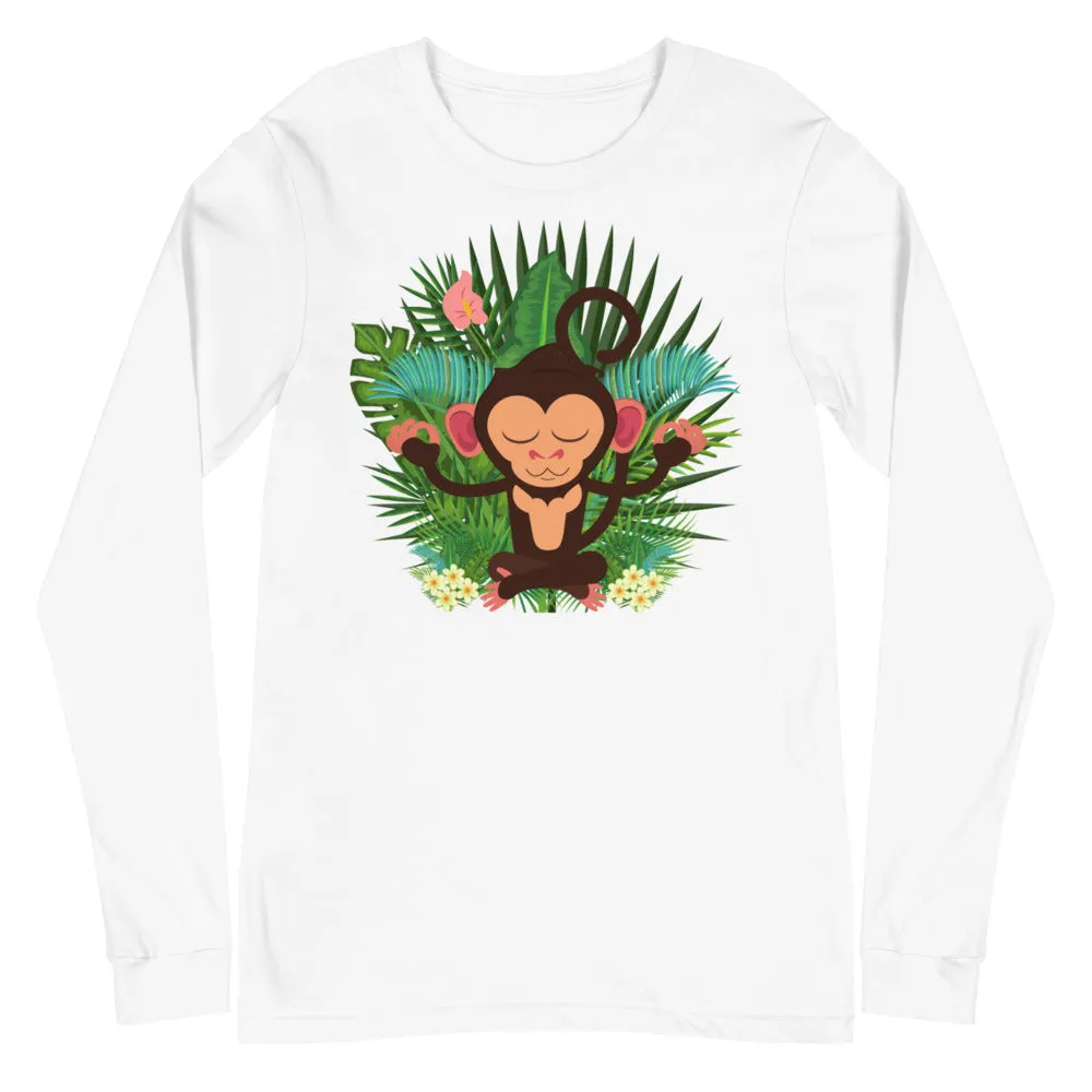 Meditation monkey print t-shirt for men