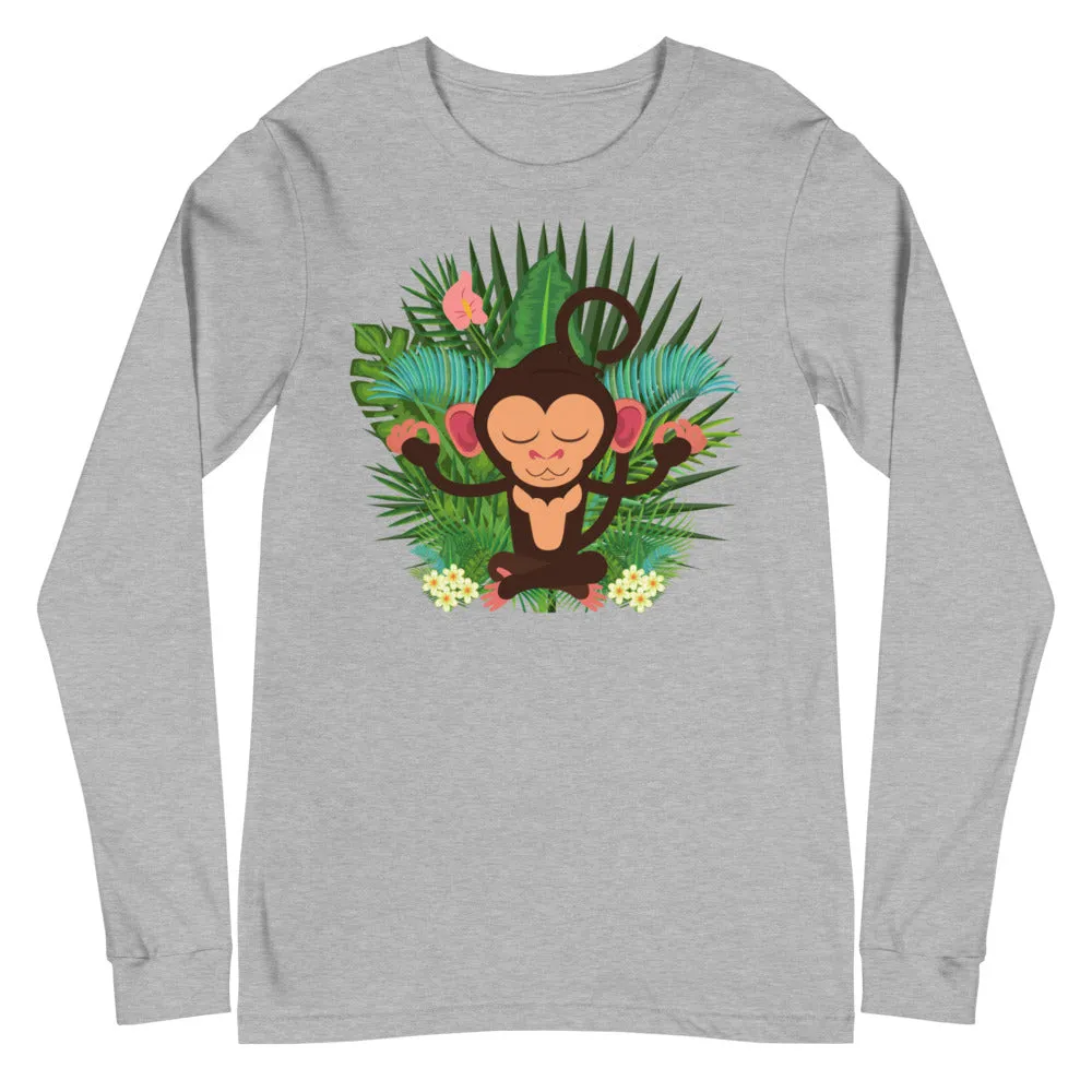 Meditation monkey print t-shirt for men