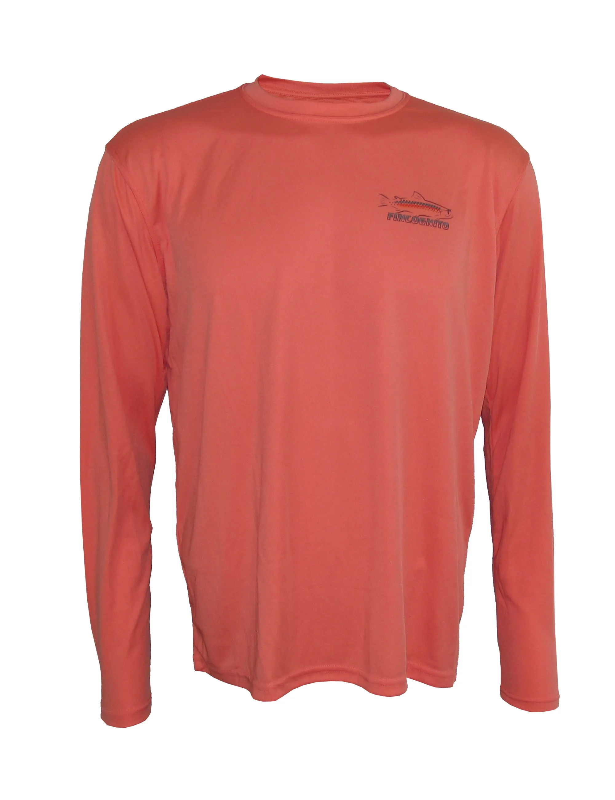 Men's Sun Protective Fishing Shirt Rainbow Reflections/Salmon