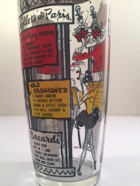 Mid-Century Paris Retro Cocktail Shaker