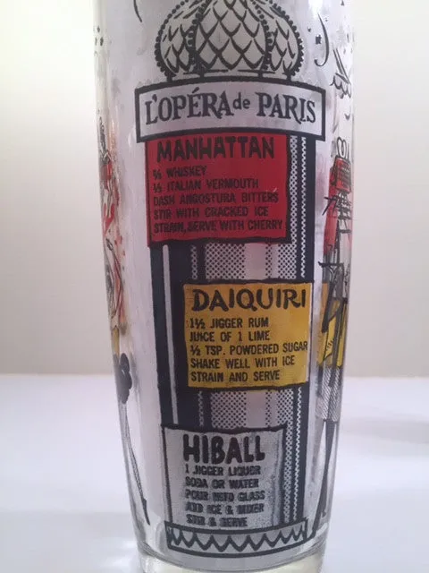 Mid-Century Paris Retro Cocktail Shaker