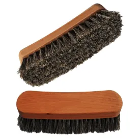 Mongolian Horsehair Shine Brush with Mahogany Wood Handle