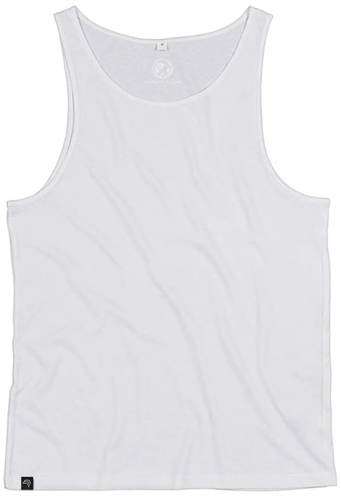 MTS M133 ― Unisex Bio-Baumwolle Armhole Tank Top - Weiß