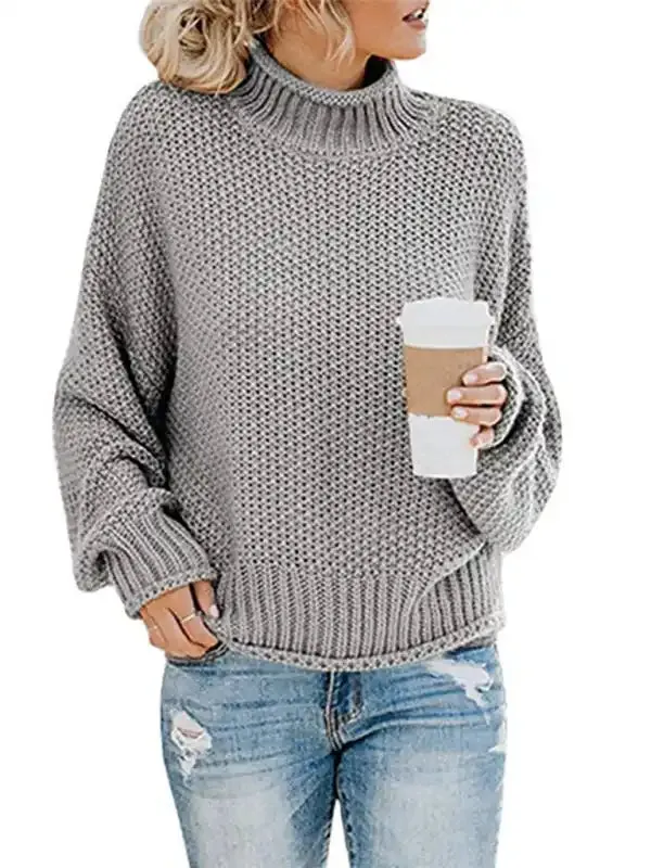 New Fashionable Contrast Color Knitted Sweater Cardigan Jacket Sweater