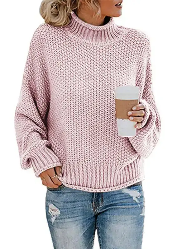 New Fashionable Contrast Color Knitted Sweater Cardigan Jacket Sweater