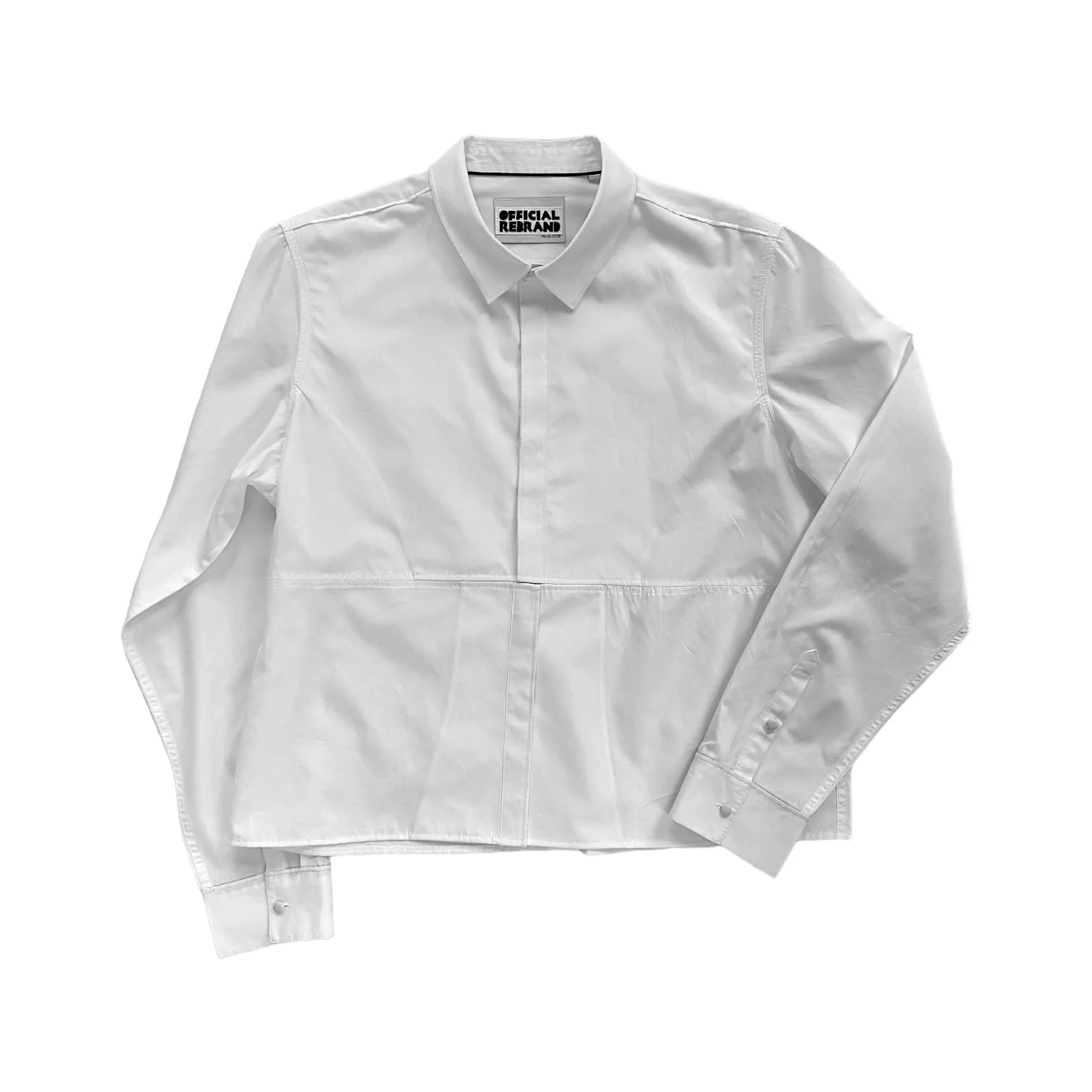 NON-BINARY button shirts (white)