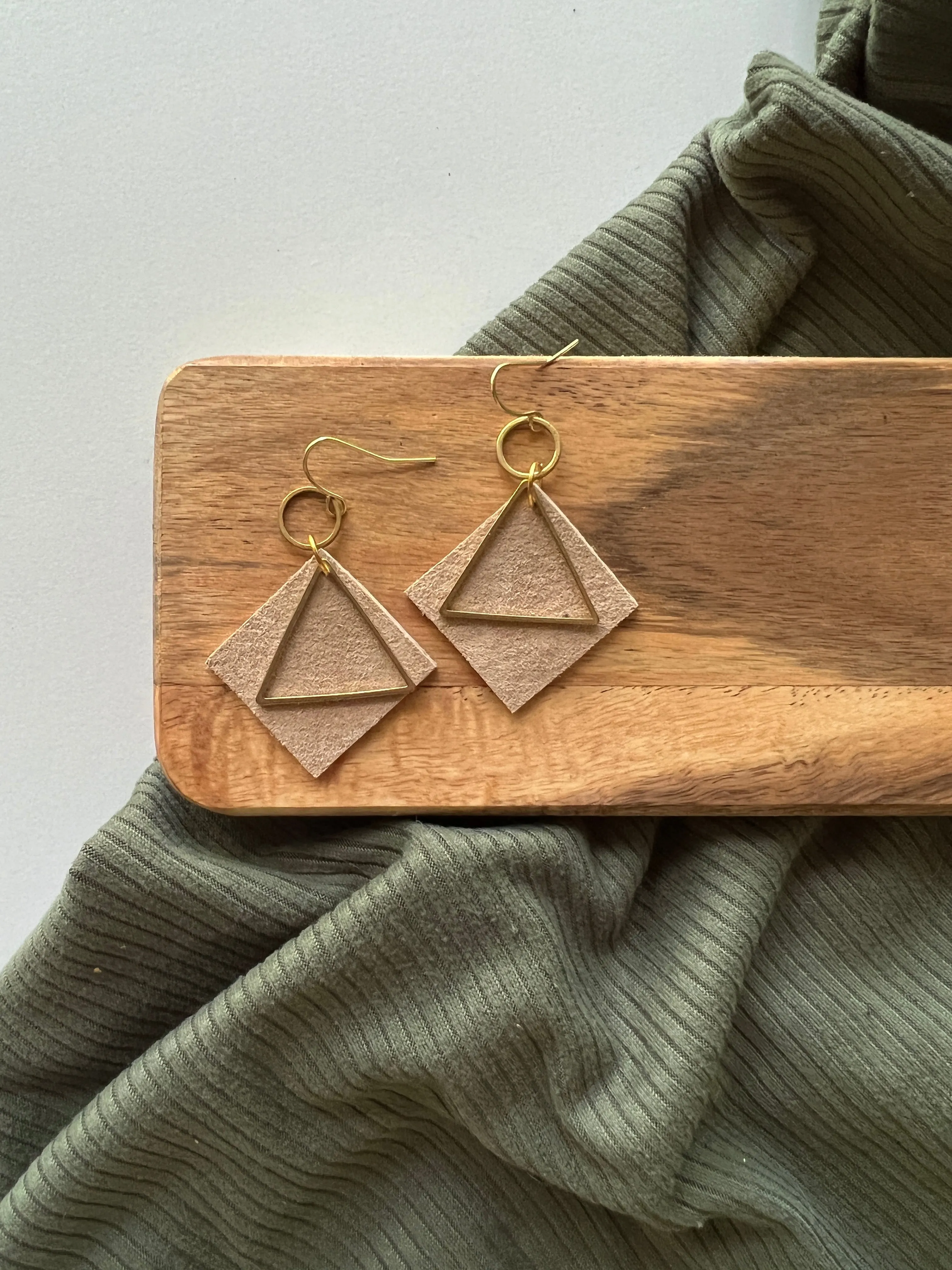 Noon | Leather Earrings