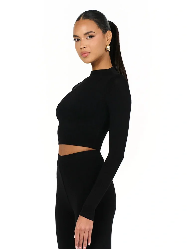 NW Mock Neck Crop Top