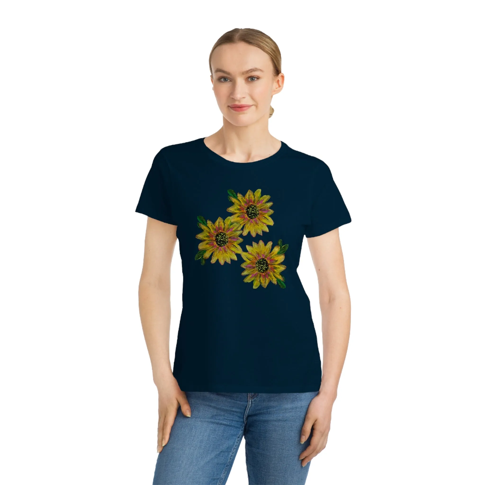 Organic Women's Classic T-Shirt - Sassy Sunflowers