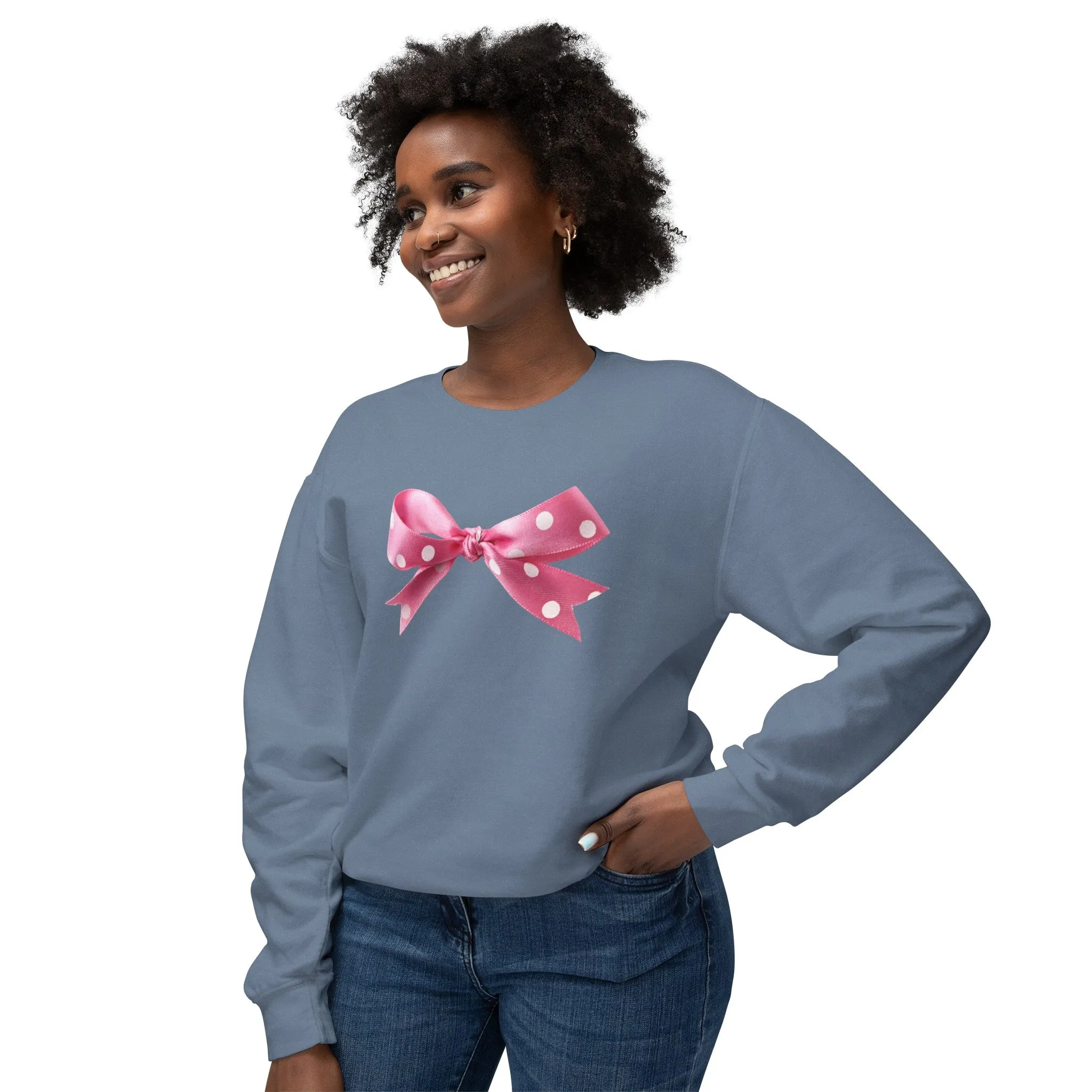 Oversized Bow Crewneck Sweatshirt