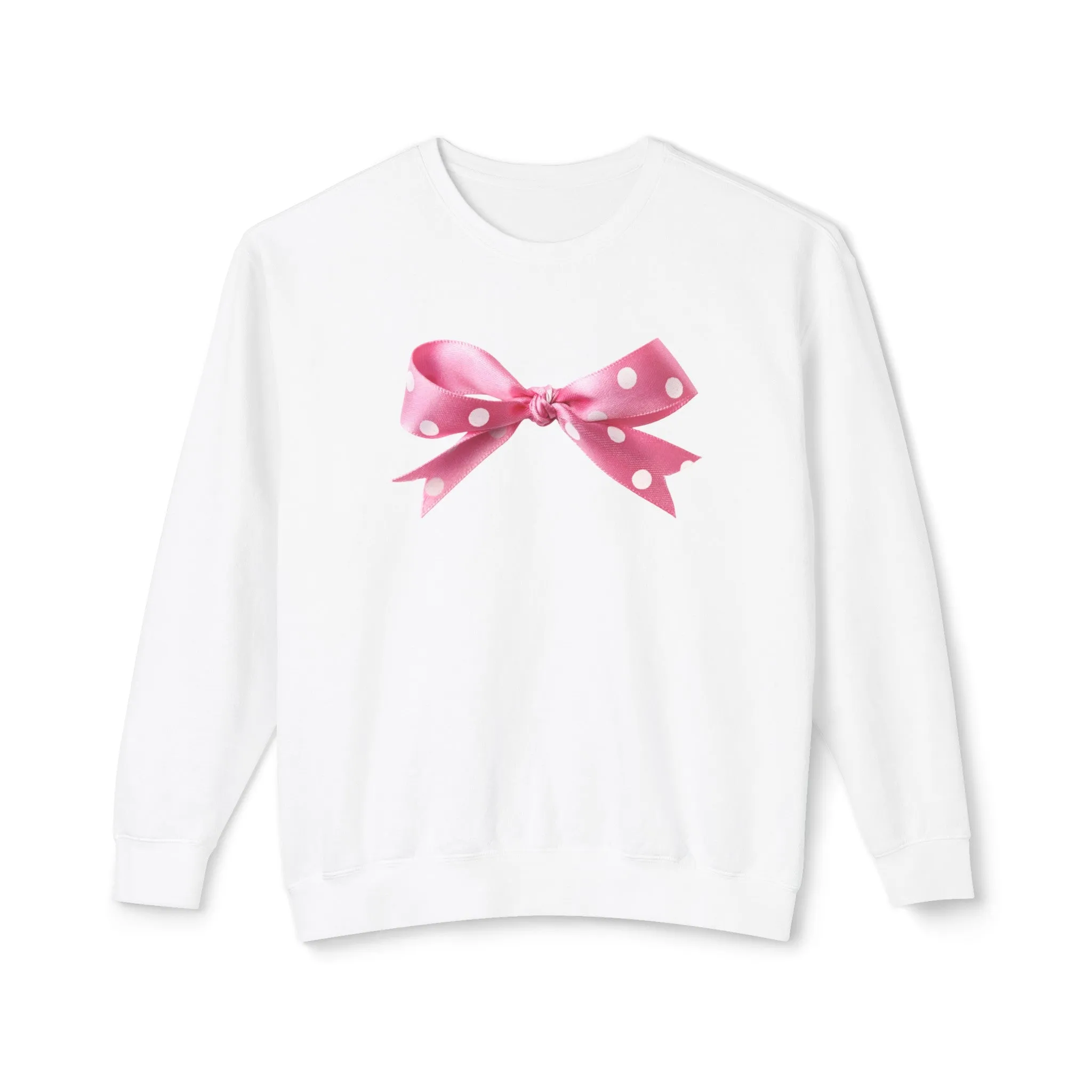 Oversized Bow Crewneck Sweatshirt