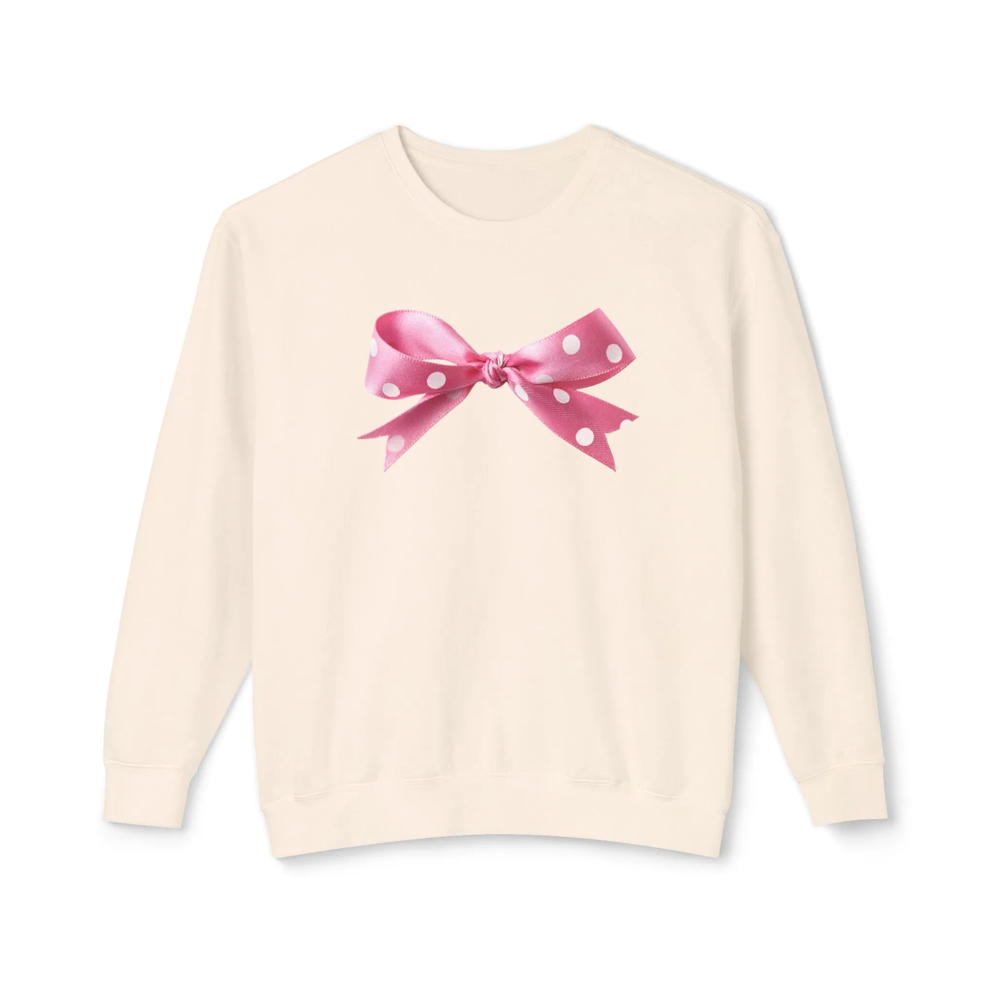 Oversized Bow Crewneck Sweatshirt