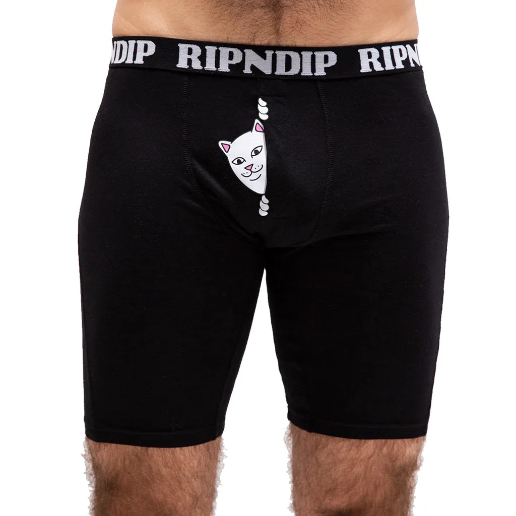 Peek A Nermal Boxers (Black)