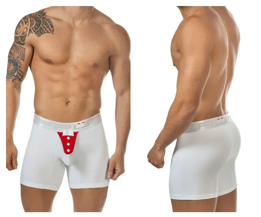 PPU 1325 Tuxedo Boxer Briefs Color White