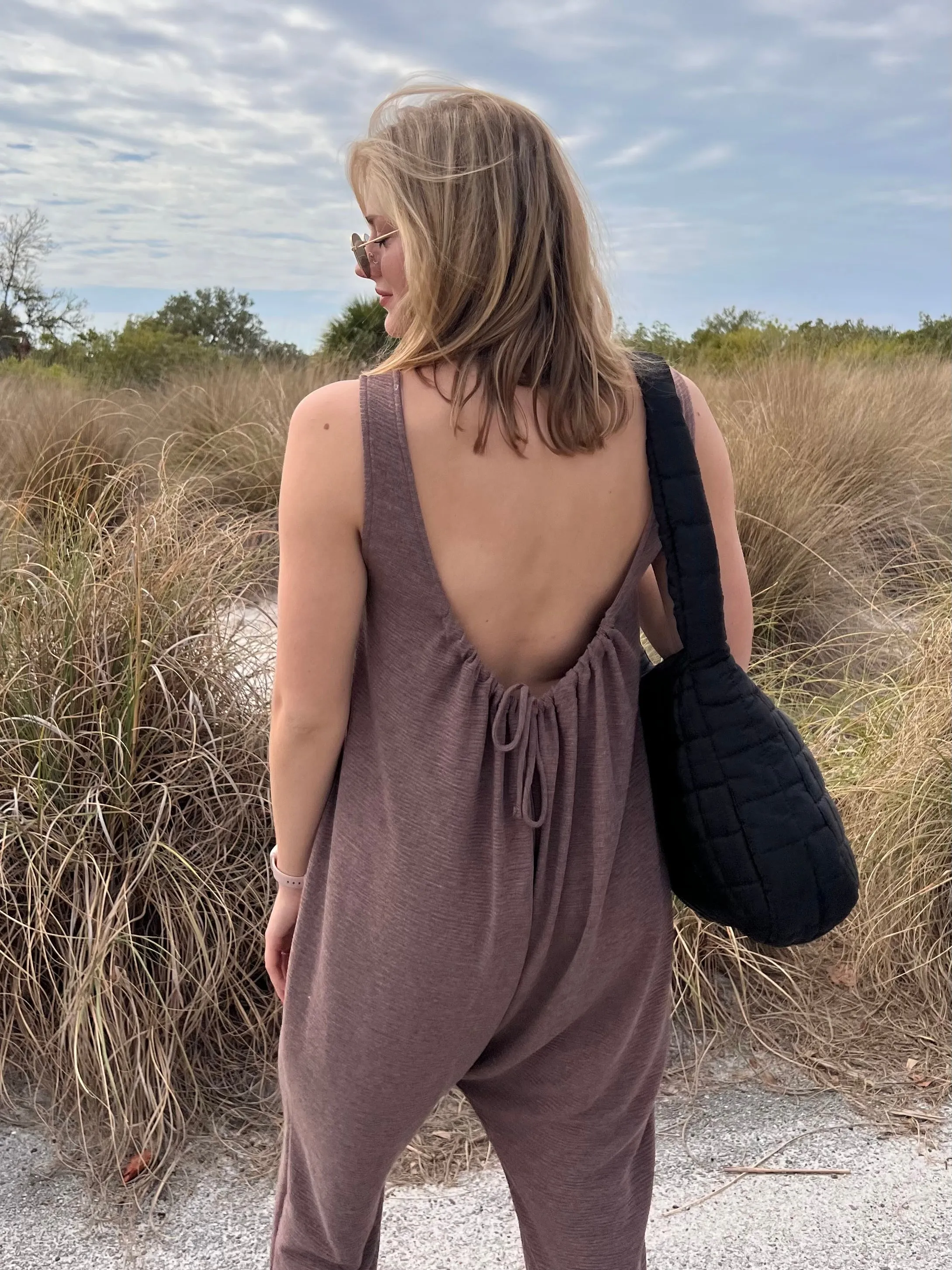 PRESTON JUMPSUIT  IN BROWN