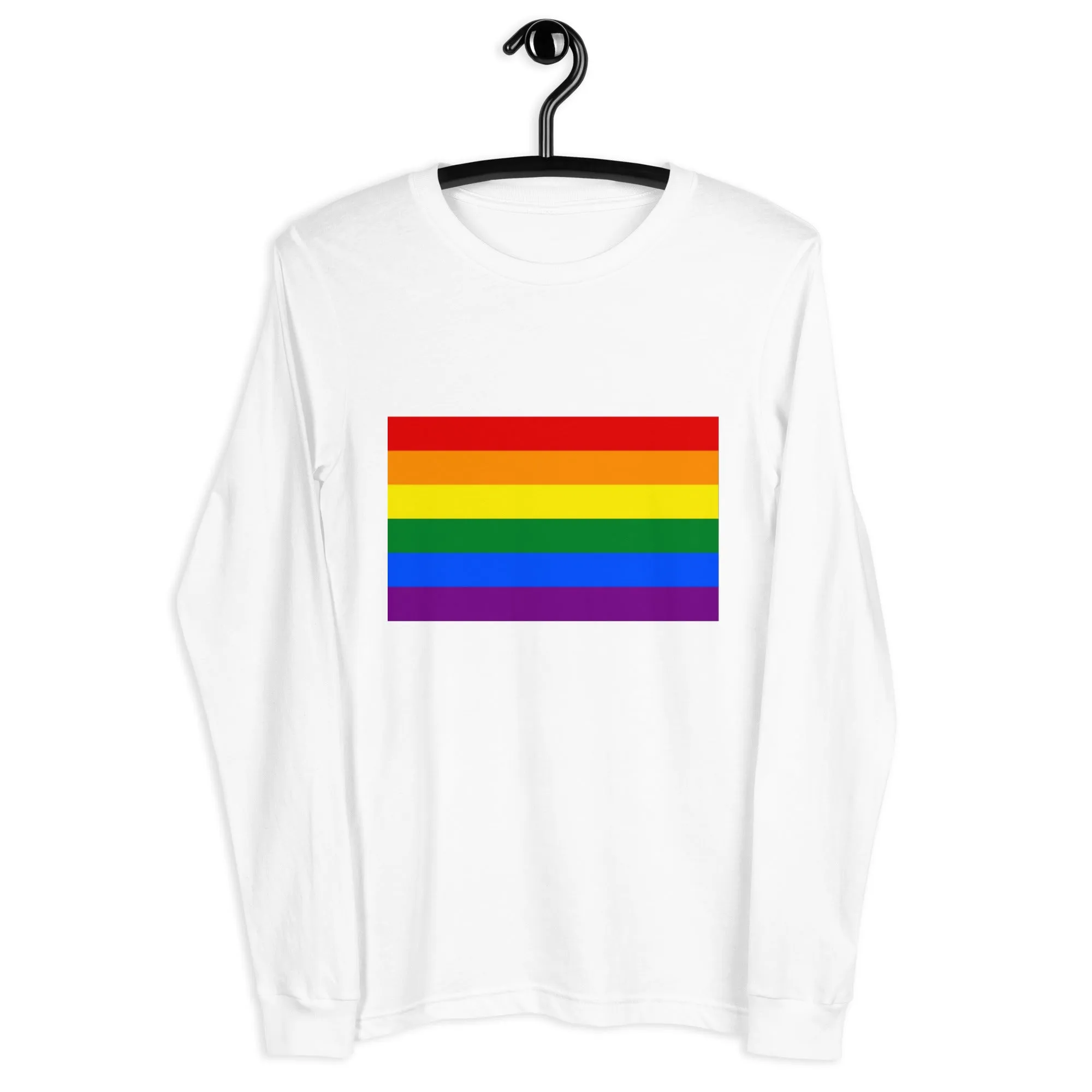 Pride Rainbow Flag Unisex Long Sleeve Tee