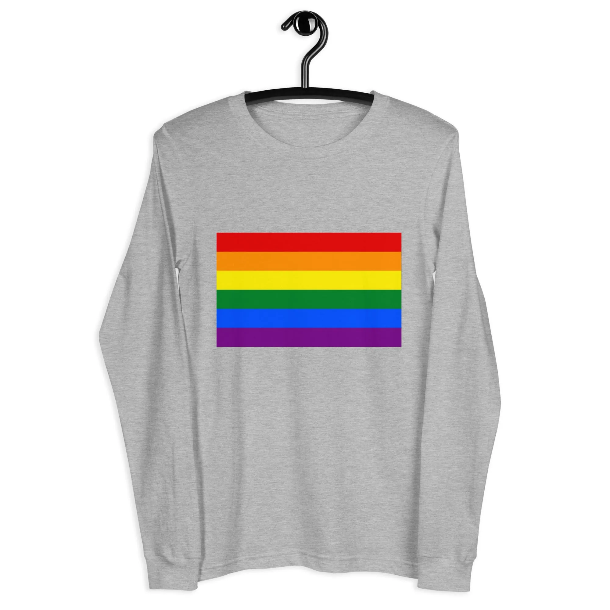 Pride Rainbow Flag Unisex Long Sleeve Tee