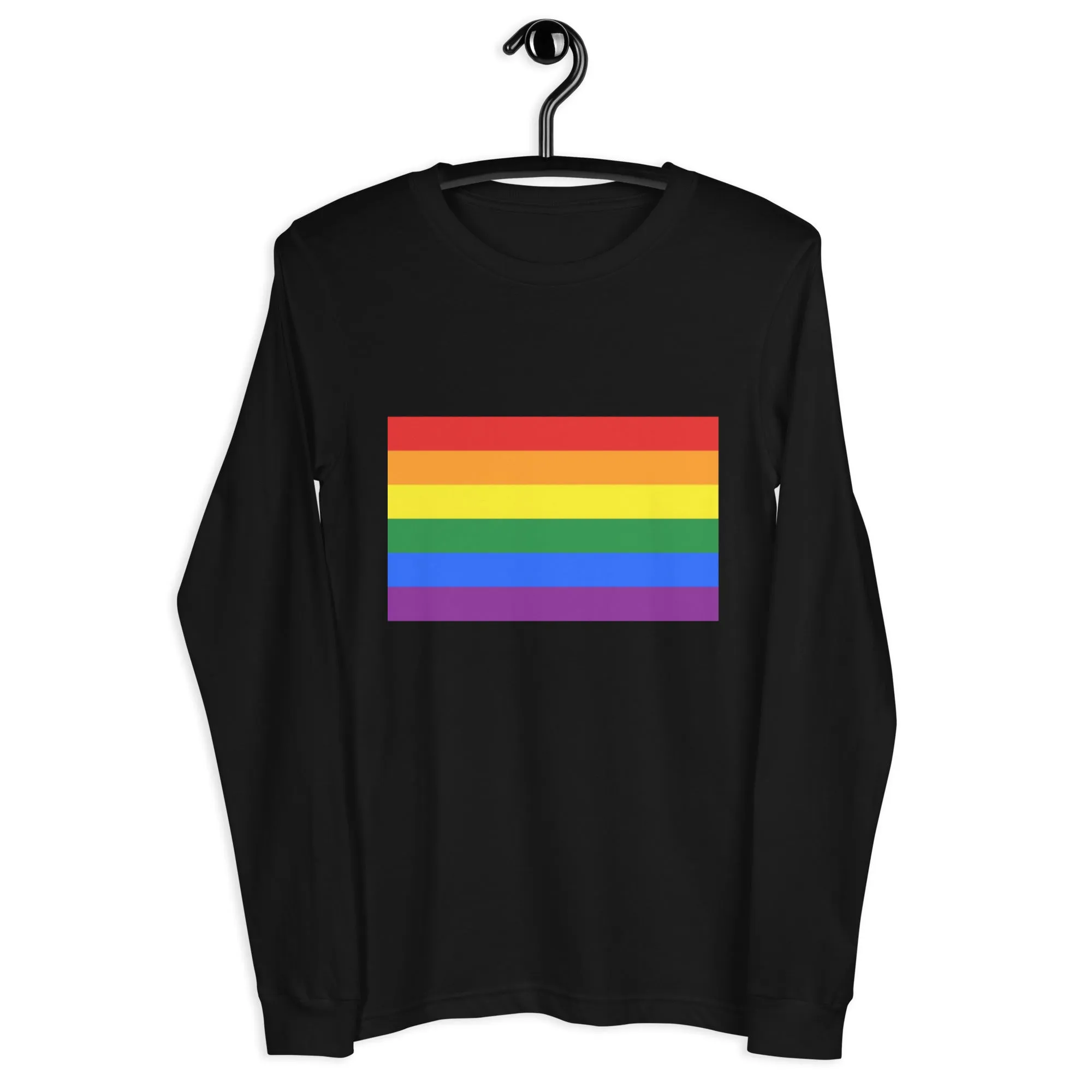 Pride Rainbow Flag Unisex Long Sleeve Tee