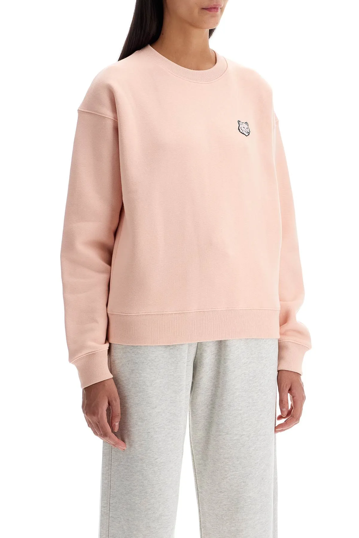 "bold fox head crewneck sweat MW00315KM0307 PASTURE ROSE