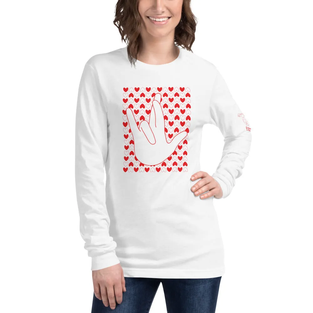 "I Really Love You" (IRLY   Hearts) Long Sleeve Tee