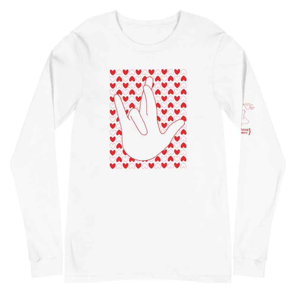 "I Really Love You" (IRLY   Hearts) Long Sleeve Tee