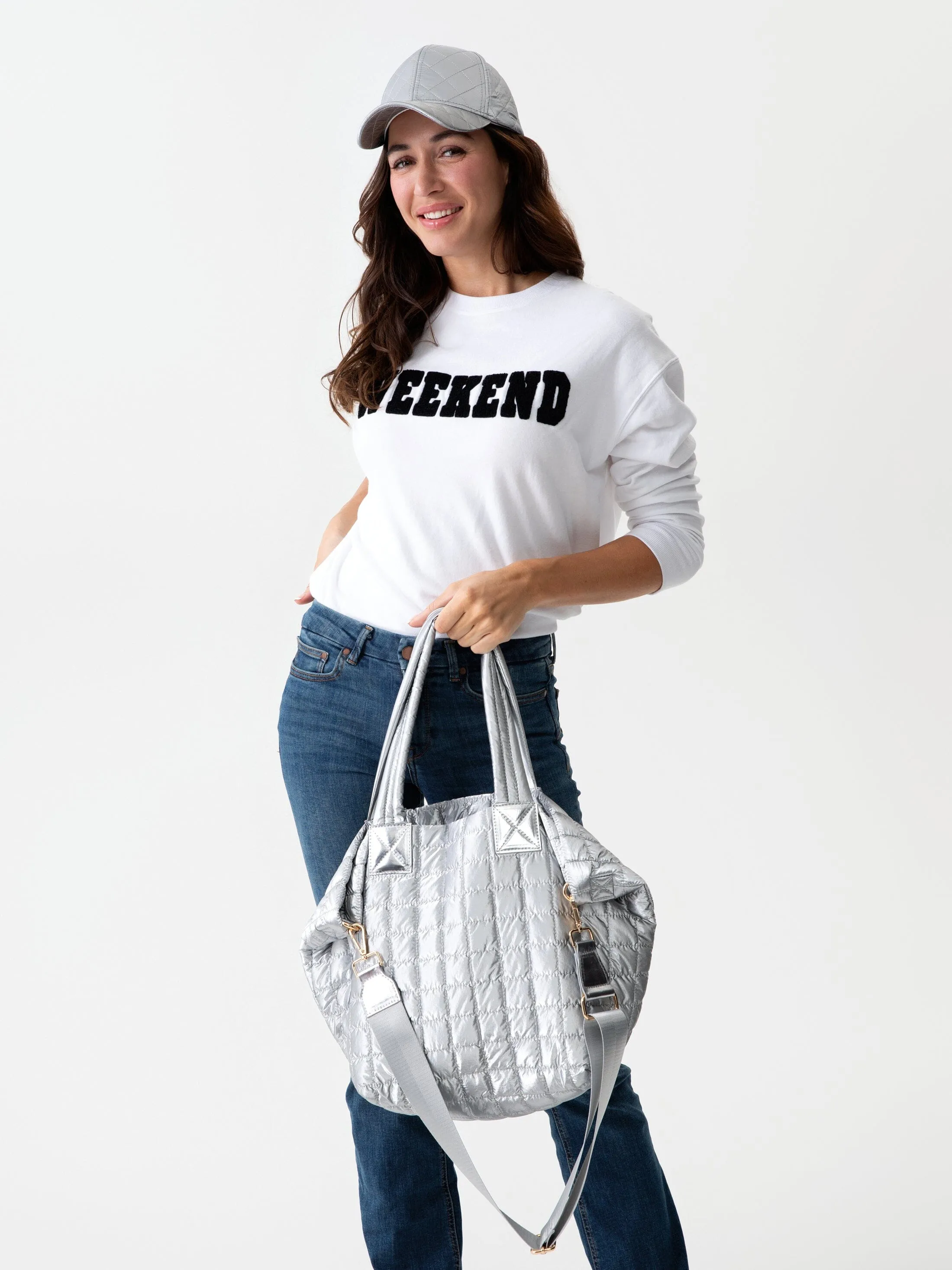 "Weekend" Sweatshirt | White