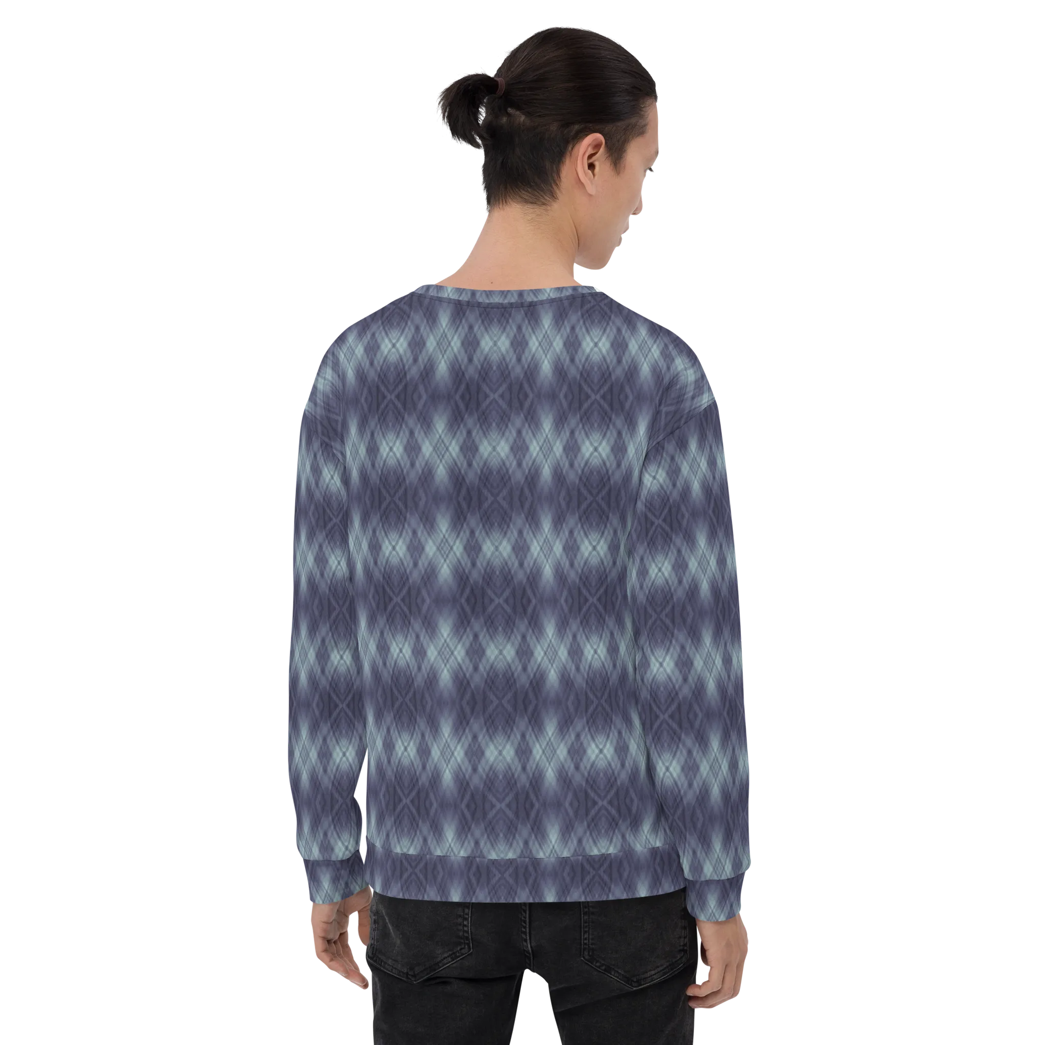 Recursia Argyle Rewired II Men's Sweatshirt In Blue