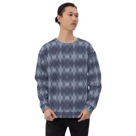 Recursia Argyle Rewired II Men's Sweatshirt In Blue