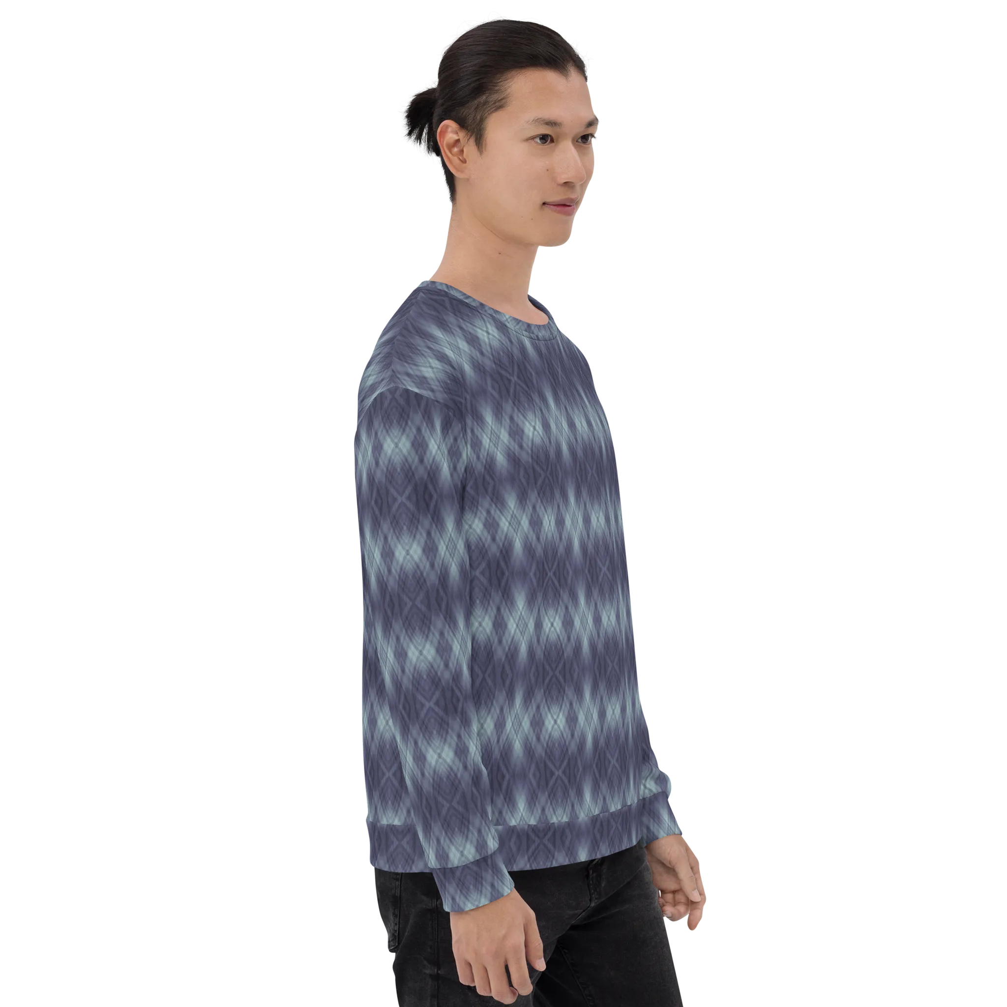 Recursia Argyle Rewired II Men's Sweatshirt In Blue