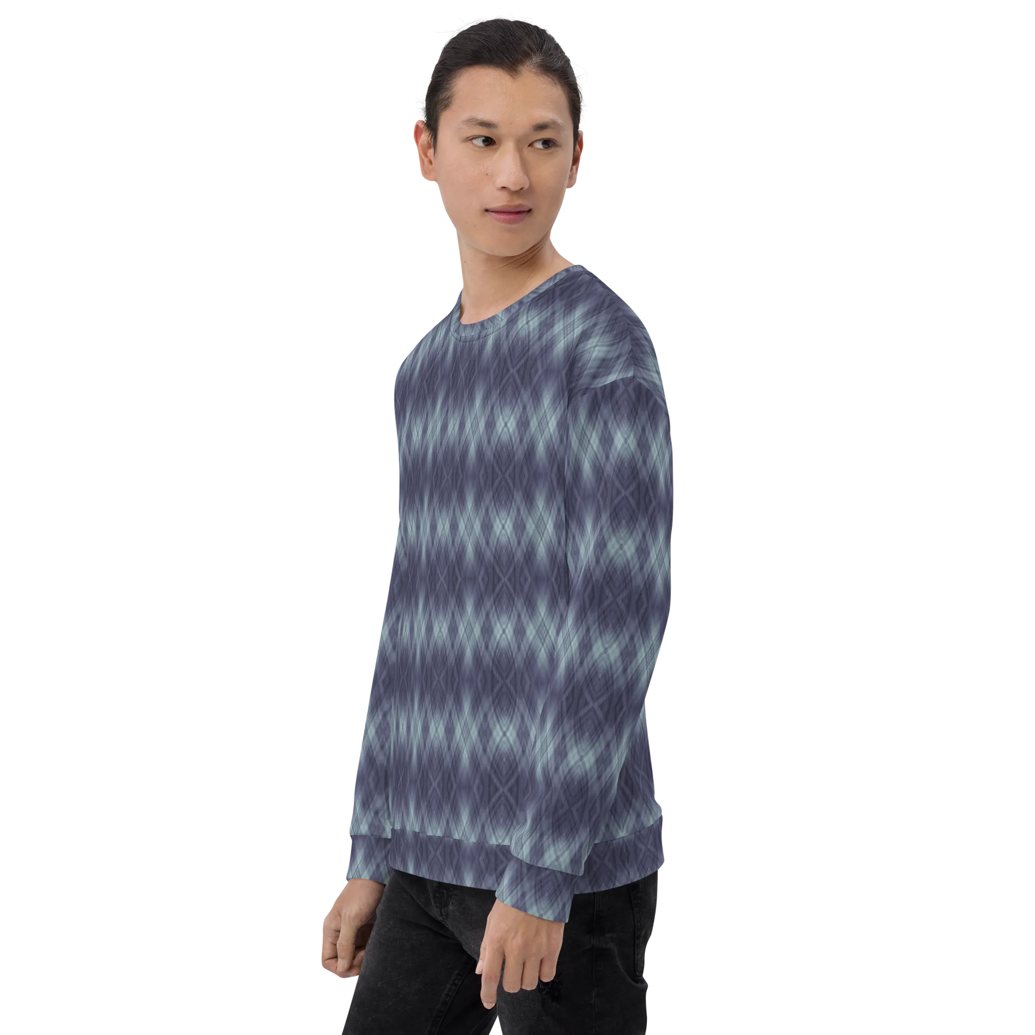 Recursia Argyle Rewired II Men's Sweatshirt In Blue