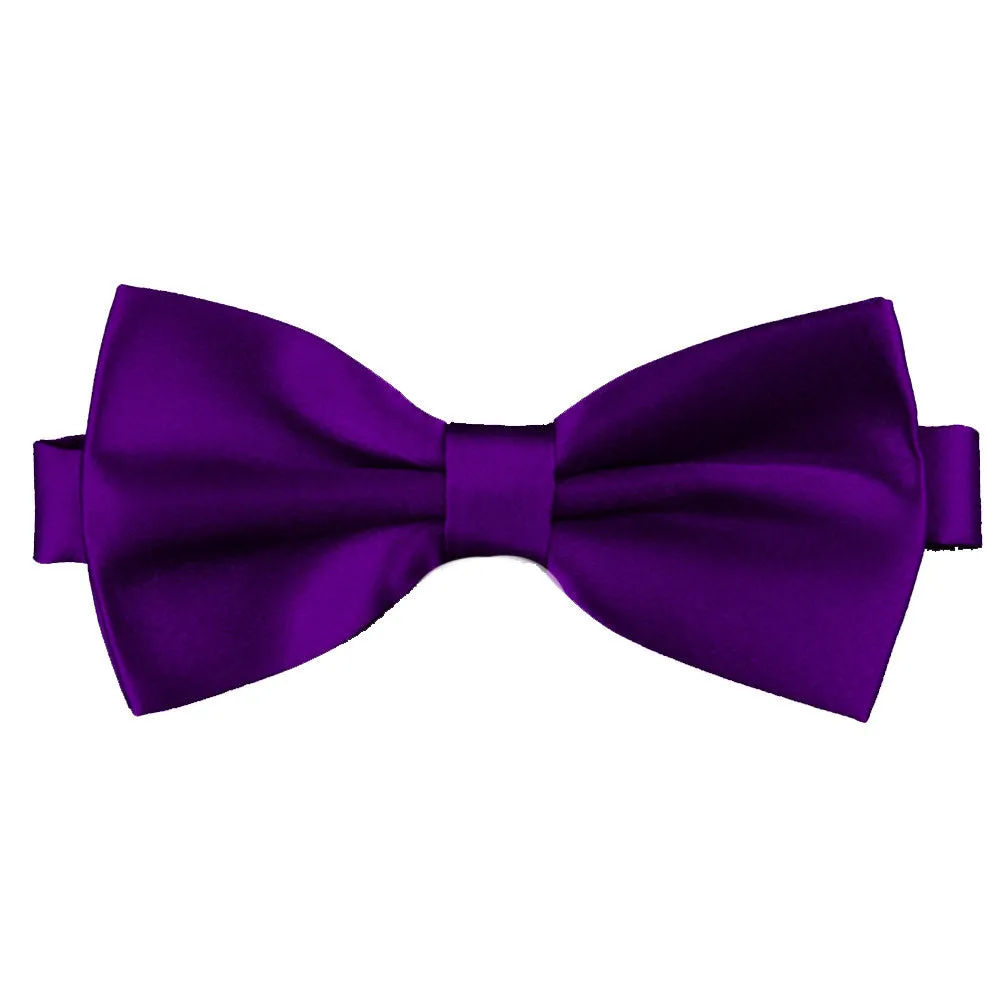 Royal Purple [Silky Smooth] - Bow Tie and Pocket Square Matching Set