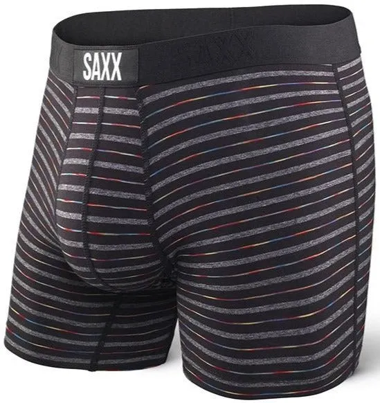 SAXX Vibe Boxer Modern Fit Black Gradient Stripe