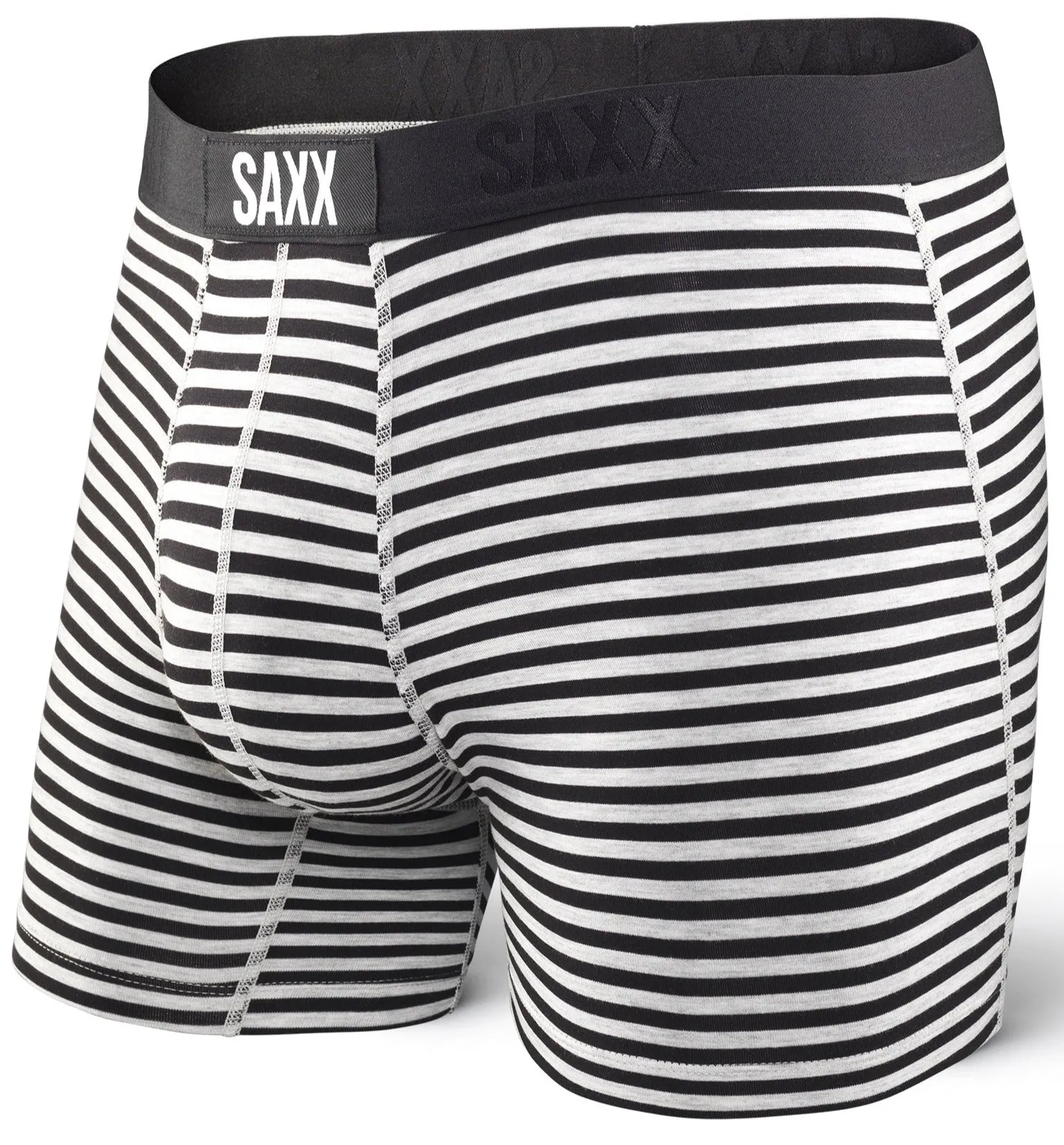 SAXX Vibe Boxer Modern Fit Black Hiker Stripe