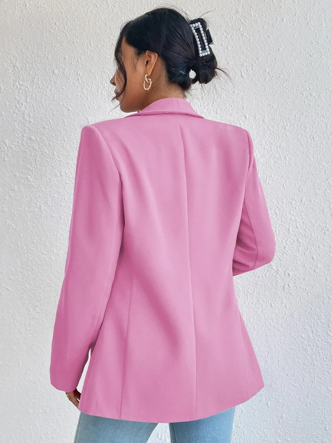 Shawl Collar Long Sleeve Blazer- 9 Colors to choose from