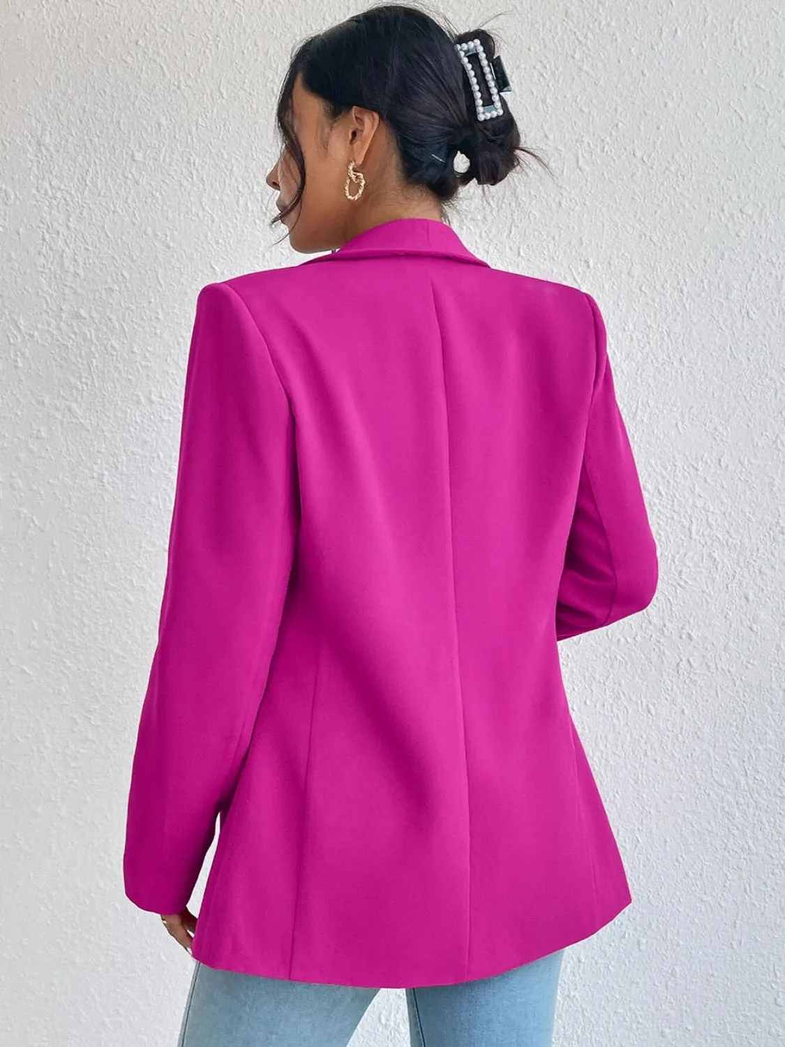 Shawl Collar Long Sleeve Blazer- 9 Colors to choose from