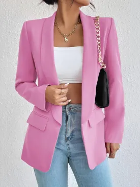 Shawl Collar Long Sleeve Blazer- 9 Colors to choose from