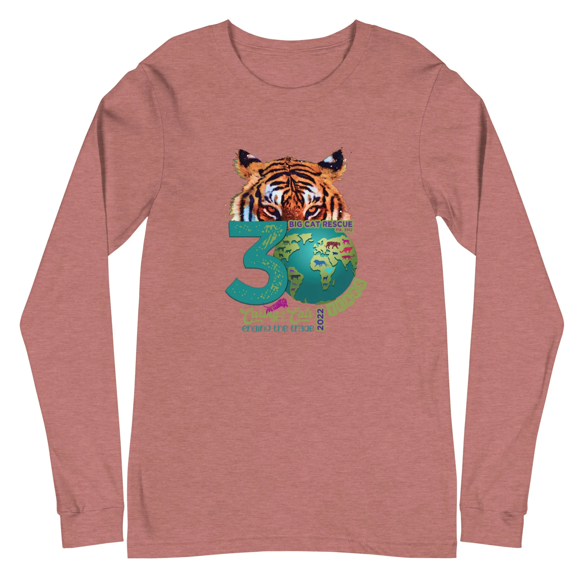 Shirt - Big Cat Rescue 30th Anniversary Logo Long Sleeve Tee