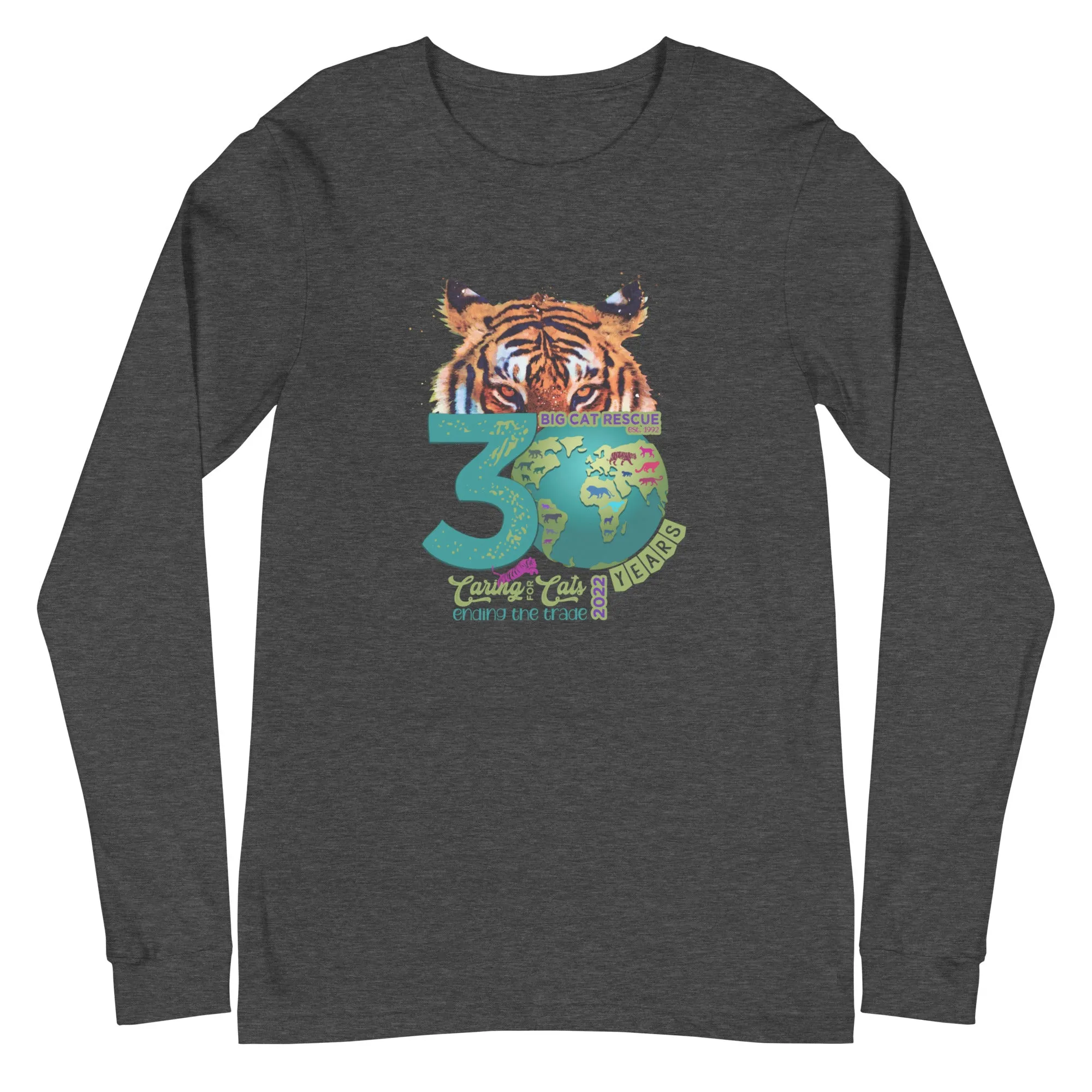 Shirt - Big Cat Rescue 30th Anniversary Logo Long Sleeve Tee