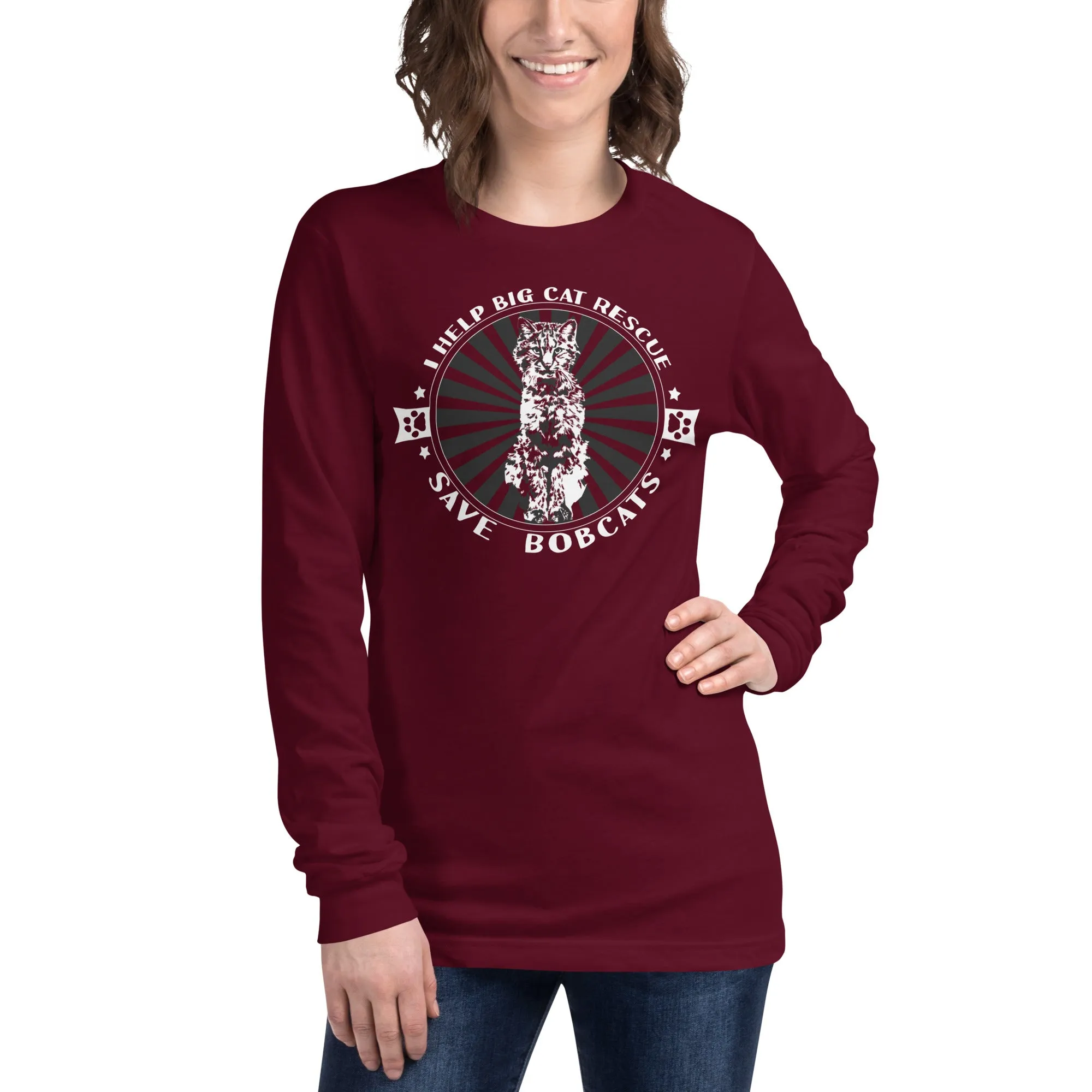 Shirt - I Help Save Bobcats Long Sleeve Tee