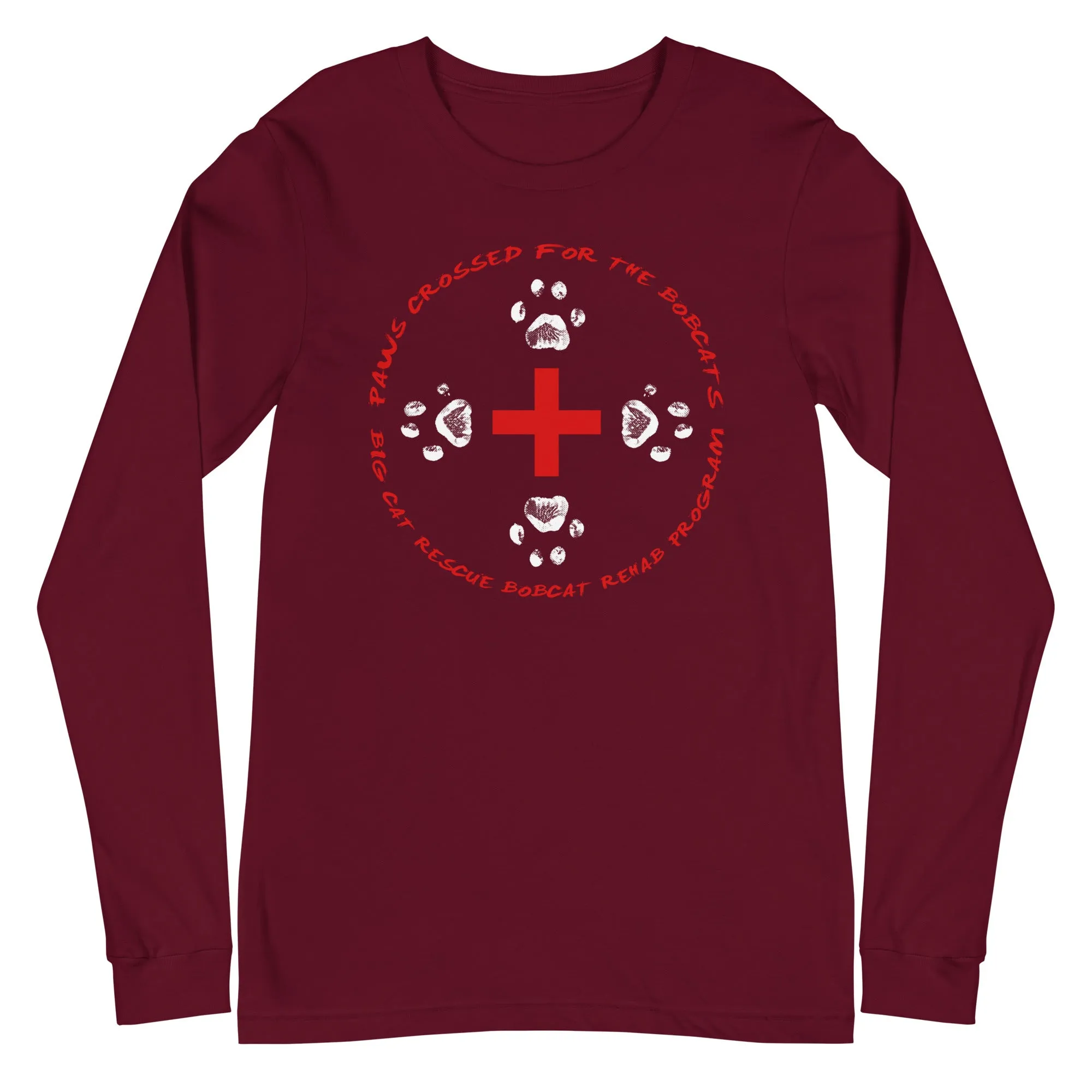 Shirt - Paws Crossed For The Bobcats Long Sleeve Tee