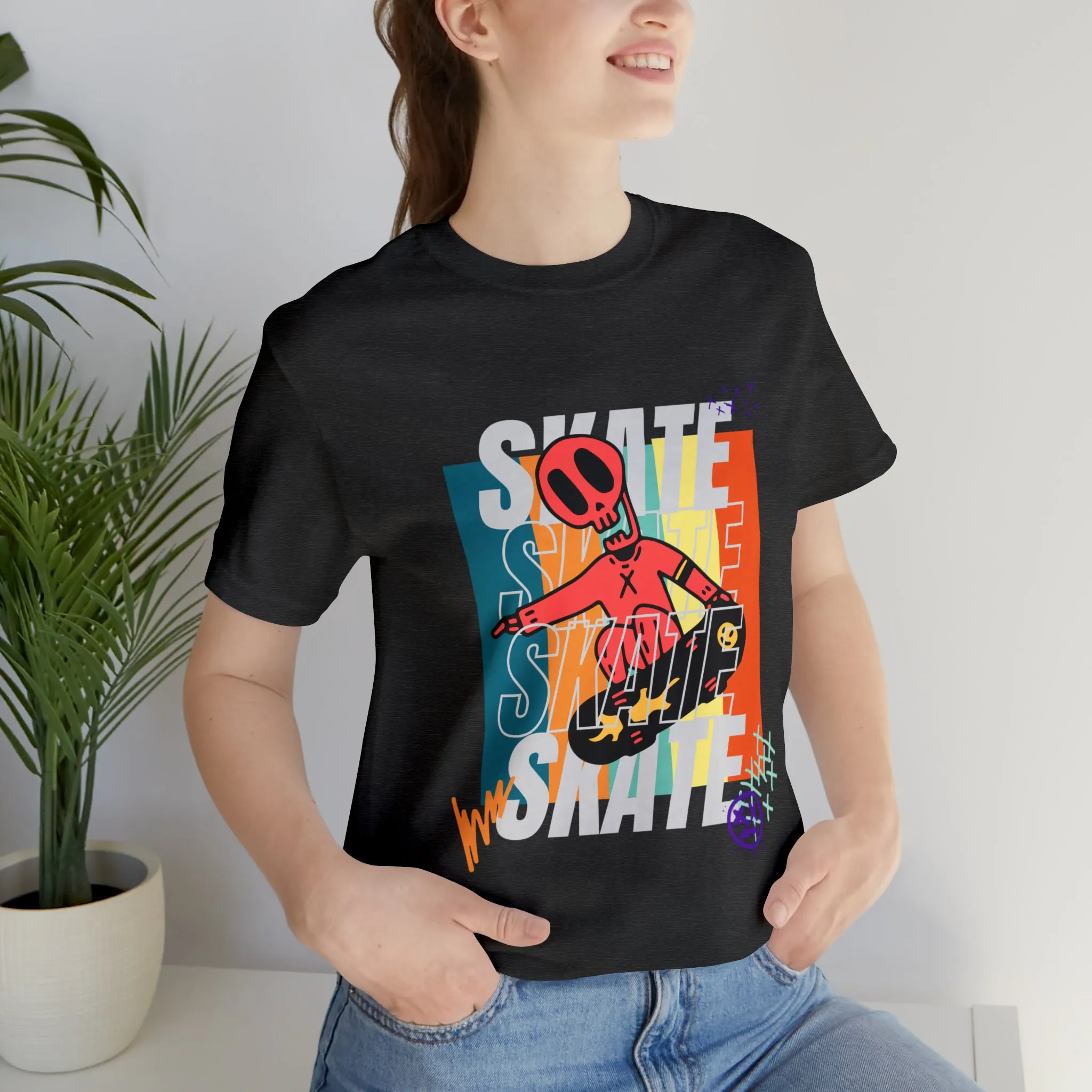 Skate Urban streetwear Unisex Jersey Short Sleeve Tee