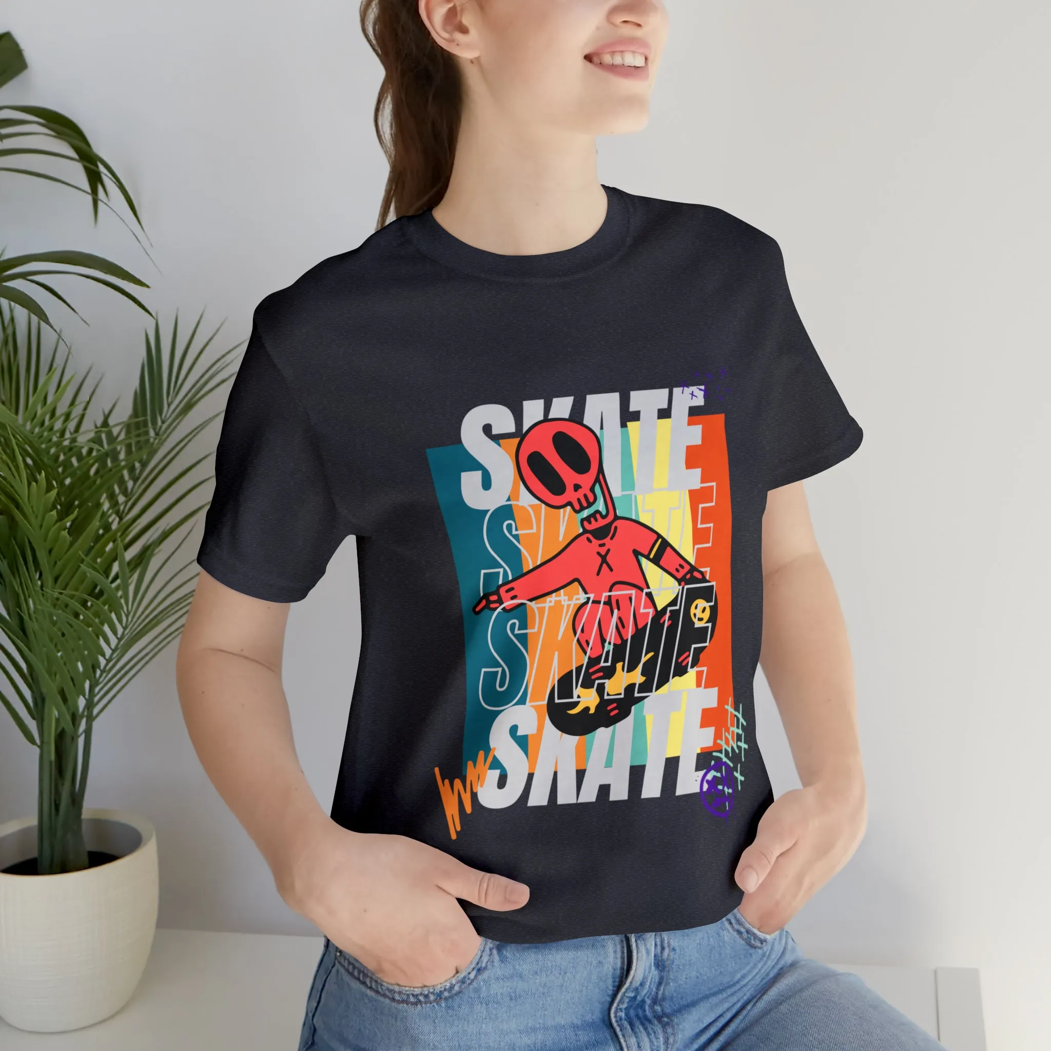 Skate Urban streetwear Unisex Jersey Short Sleeve Tee