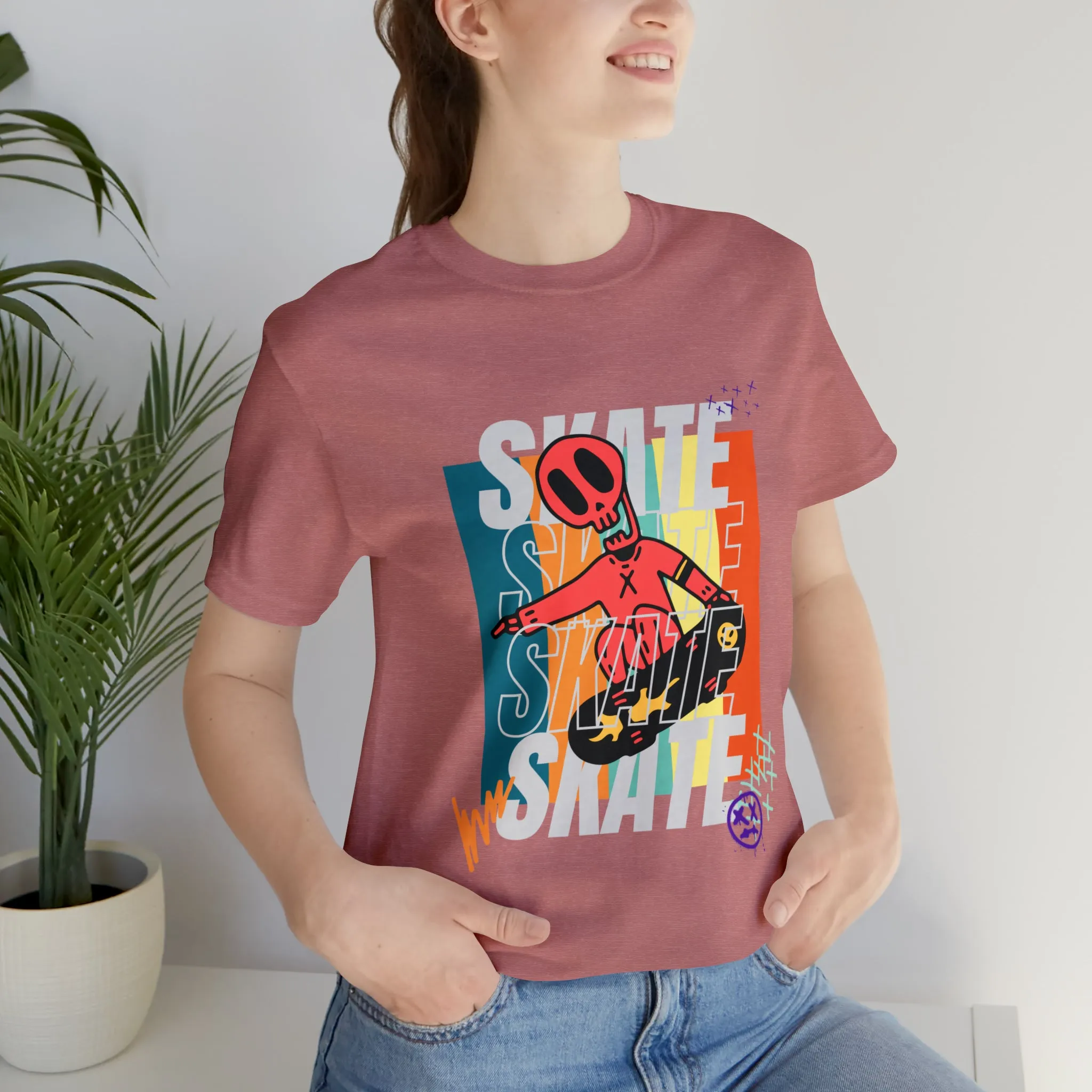 Skate Urban streetwear Unisex Jersey Short Sleeve Tee