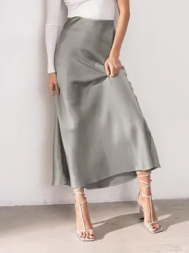 Skirts Silky Ice Silk Fishtail Long Skirt for Women